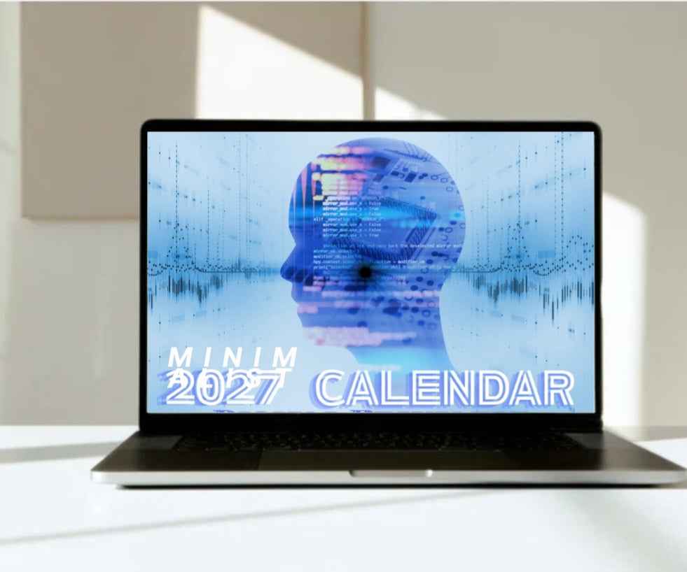 2027 Digital Printable Calendar/Planner/Tech Aesthetic