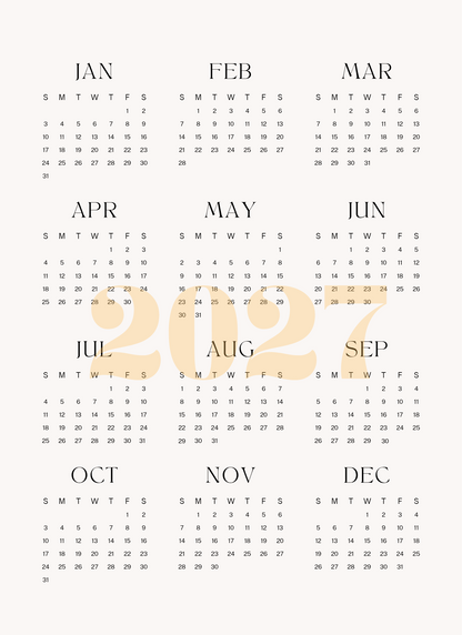 2027 calendar page