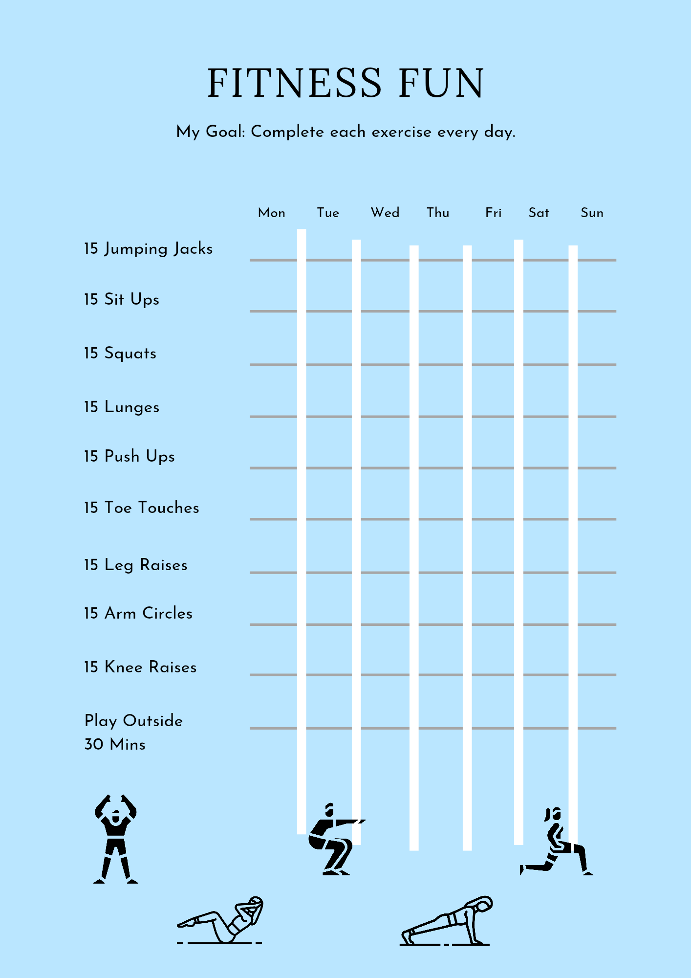 Digital Fitness Planner