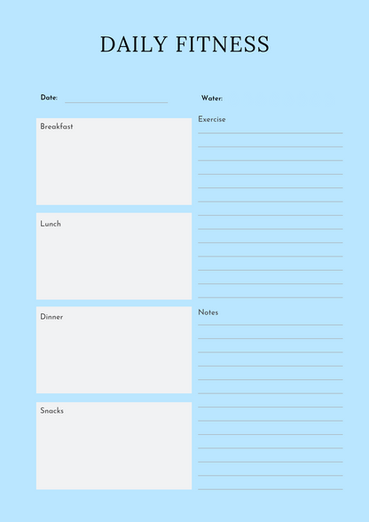 Digital Fitness Planner