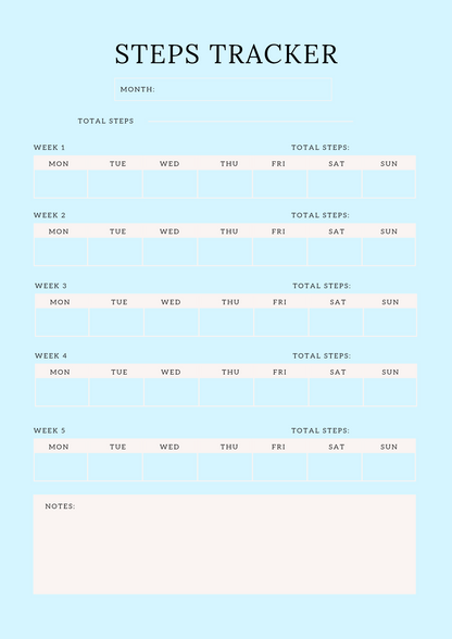 Digital Fitness Planner