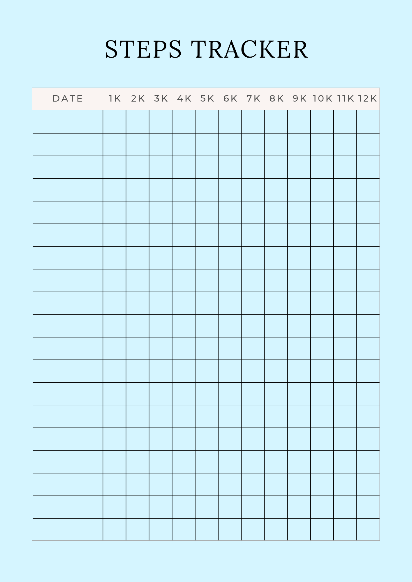 Digital Fitness Planner