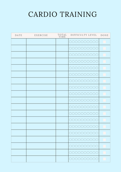 Digital Fitness Planner
