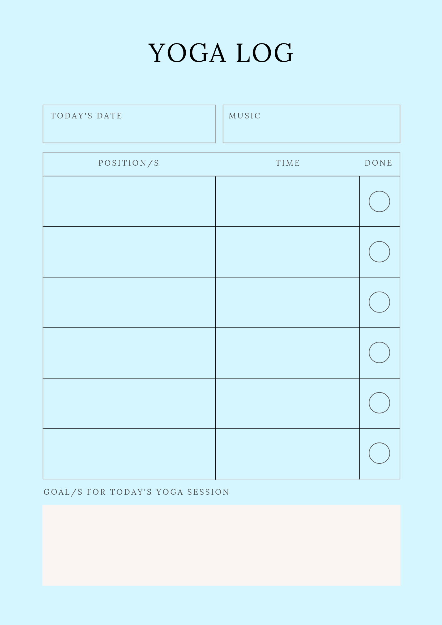 Digital Fitness Planner
