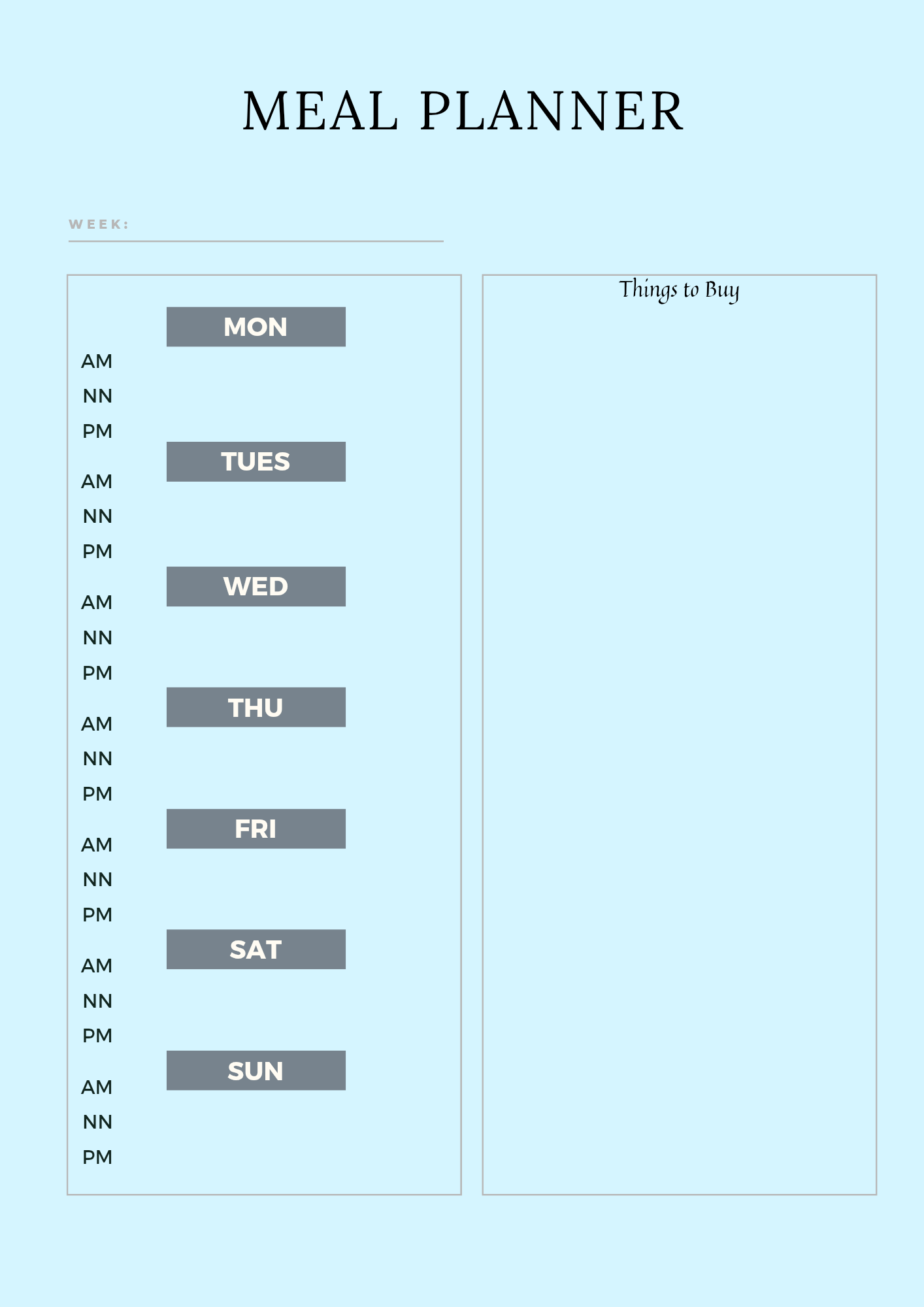 Digital Fitness Planner