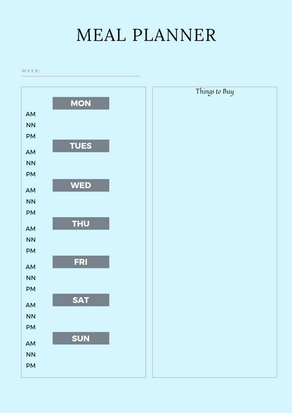 Digital Fitness Planner