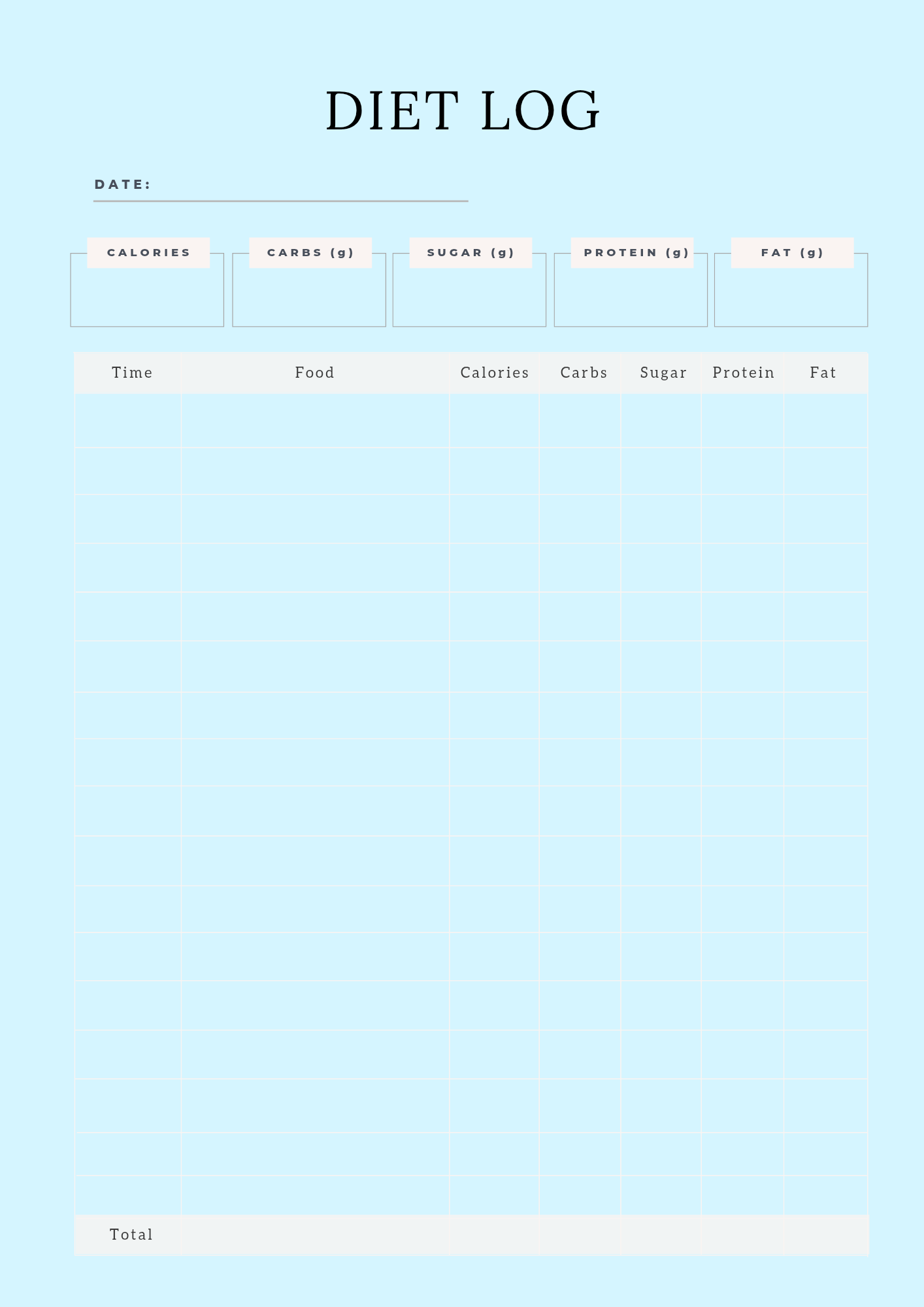 Digital Fitness Planner
