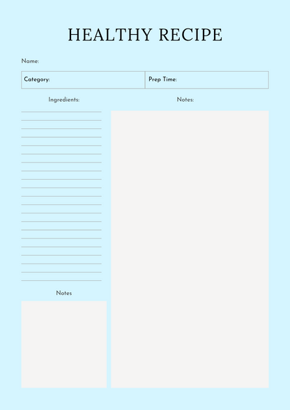 Digital Fitness Planner