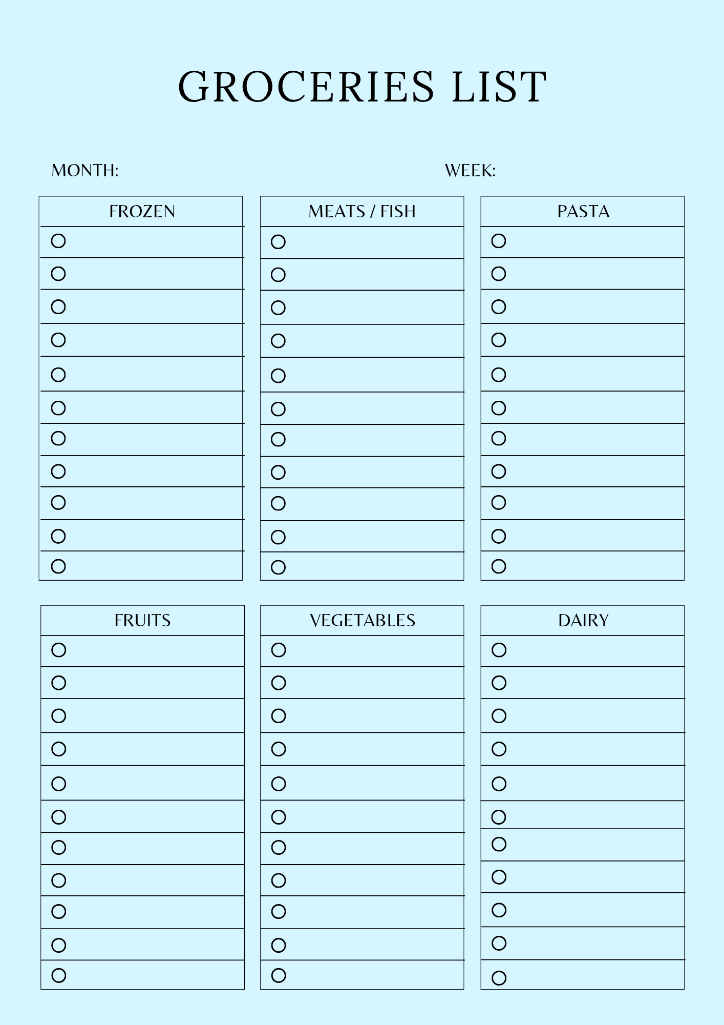 Digital Fitness Planner