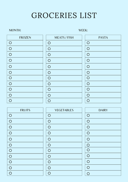 Digital Fitness Planner