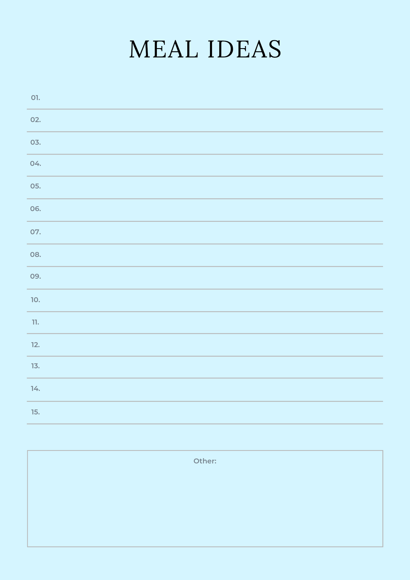Digital Fitness Planner
