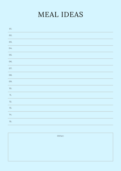 Digital Fitness Planner
