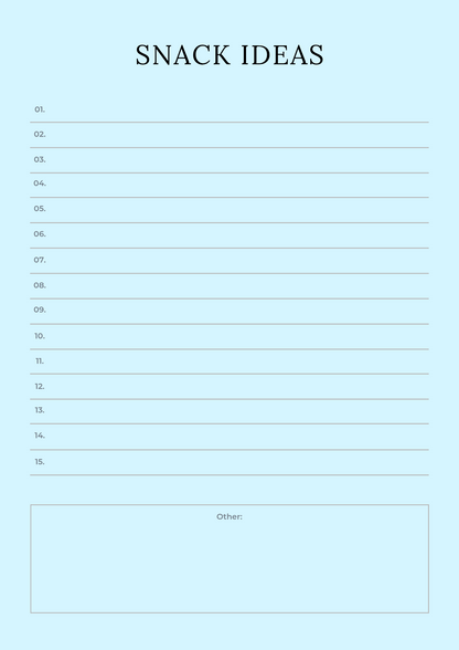 Digital Fitness Planner
