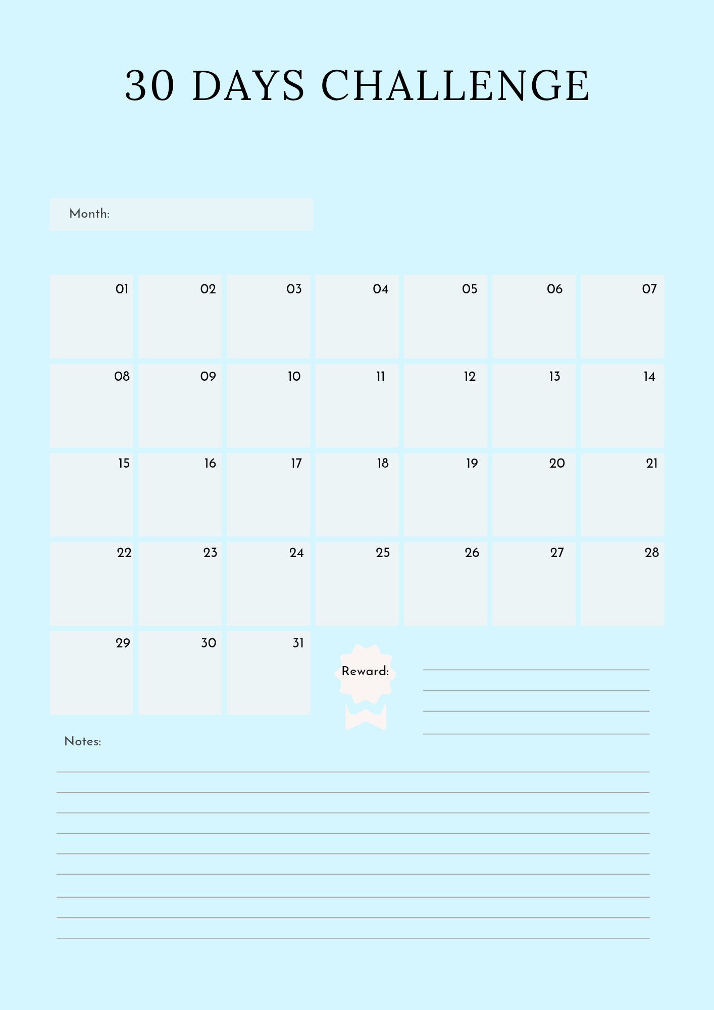 Digital Fitness Planner