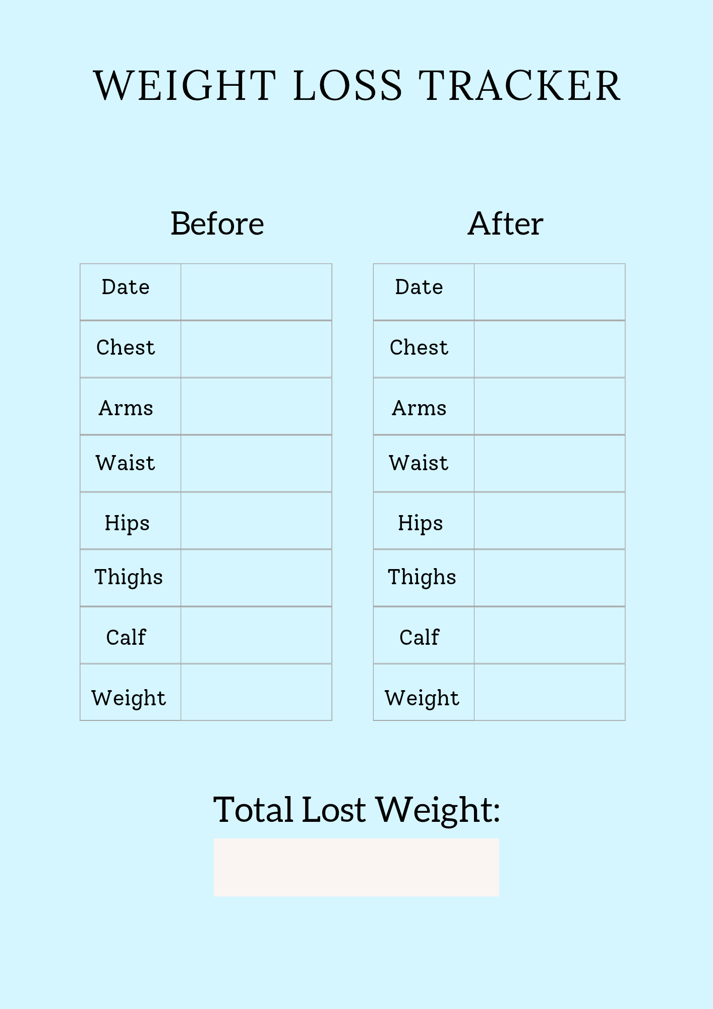 Digital Fitness Planner