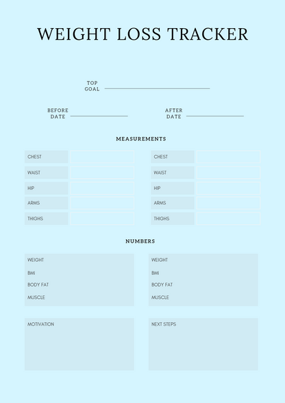 Digital Fitness Planner