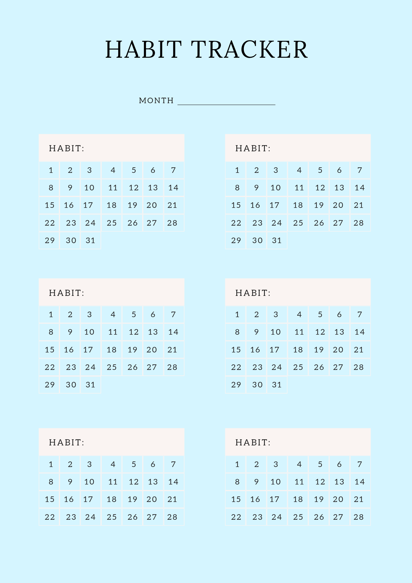 Digital Fitness Planner