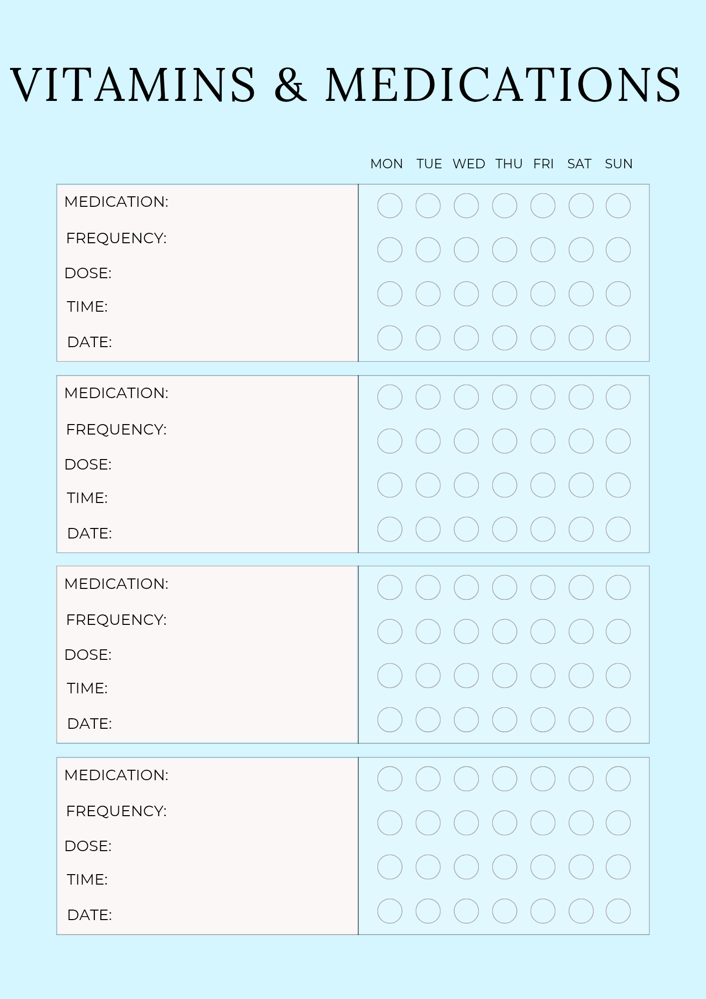 Digital Fitness Planner