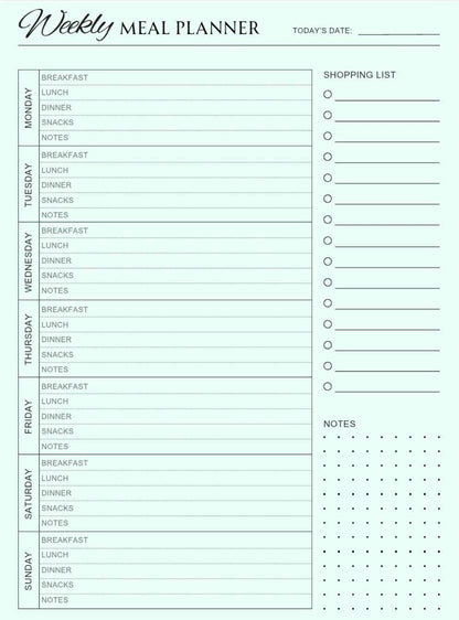 Weekly Meal Planner